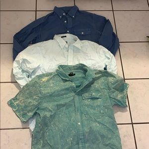 Bundle of 3 collared button large shirts like new